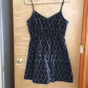 Gap Black tribal print dress